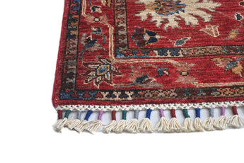 Handknuten Ariana Oriental Ziegler/Kazak rug, 288x80 cm, with intricate patterns and vibrant colors, by Orientmattor.