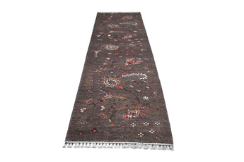 Handknuten Ariana Oriental Ziegler/Kazak rug, 288 x 86 cm, with intricate patterns and warm colors, by Orientmattor.