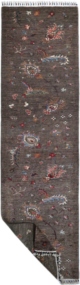 Handwoven Ariana Oriental Ziegler/Kazak rug, 288x86 cm, with intricate patterns and rich colors, by Orientmattor.