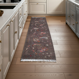 Handknuten Ariana Oriental Ziegler/Kazak rug by Orientmattor, 288x86 cm, featuring intricate traditional patterns and rich colors.