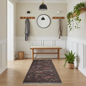 Orientmattor Ariana Oriental handknuten Ziegler/Kazak rug, 288x86 cm with intricate patterns and vibrant colors.