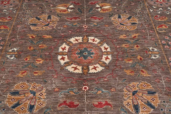 Handknuten Ariana Oriental Ziegler/Kazak rug, 290x205 cm, with intricate traditional patterns and rich colors.