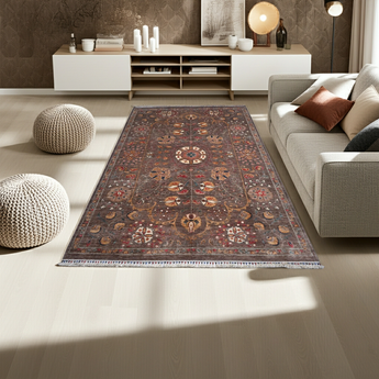 Orientmattor Ariana Oriental handknuten Ziegler/Kazak rug, 290x205 cm, detailed woven pattern in natural tones.