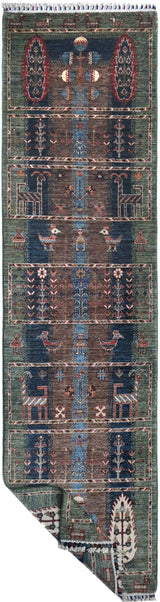 Handwoven Ariana Oriental Ziegler/Kazak rug in natural colors, measuring 290 x 78 cm, from Orientmattor.