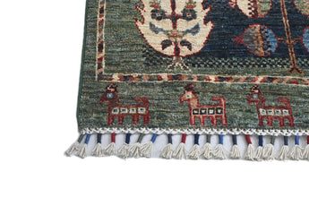 Handwoven Ariana Oriental Ziegler/Kazak rug from Orientmattor, 290x78 cm, showcasing intricate patterns and vibrant colors.