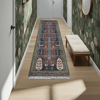 Handknuten Ariana Oriental Ziegler/Kazak rug from Orientmattor, 290 x 78 cm, featuring intricate traditional patterns.