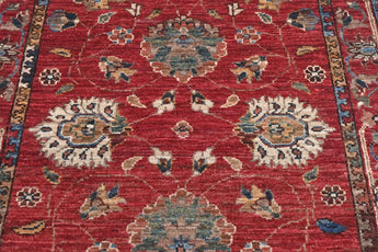 Handwoven Ariana Oriental rug in Ziegler/Kazak style, 290x81 cm, with intricate patterns and rich colors from Orientmattor.
