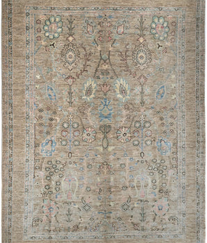 Handknuten Ariana Oriental Ziegler/Kazak rug from Orientmattor, 297x203 cm, detailed pattern and rich colors.