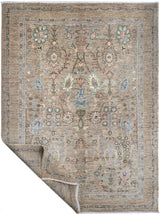 Handwoven Ariana Oriental Ziegler/Kazak rug, 297x203 cm, with intricate traditional patterns and vibrant colors.