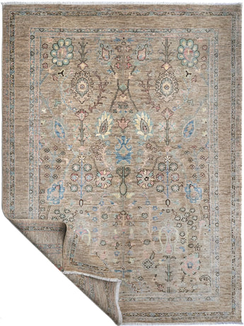 Handwoven Ariana Oriental Ziegler/Kazak rug, 297x203 cm, with intricate traditional patterns and vibrant colors.