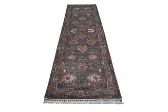 Handknuten Ariana Oriental Ziegler/Kazak rug, 301 x 85 cm, with intricate patterns in warm tones, from Orientmattor.