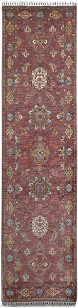 Handwoven Ariana Oriental Ziegler/Kazak rug, 314x85 cm, with intricate patterns and rich colors from Orientmattor.