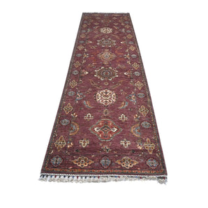 Handwoven Ariana Oriental Ziegler/Kazak rug, 314x85 cm, with intricate patterns and rich colors, by Orientmattor.