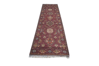 Handwoven Ariana Oriental Ziegler/Kazak rug, 314x85 cm, with intricate patterns and rich colors, by Orientmattor.