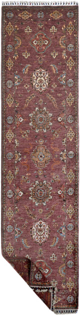 Handknuten Ariana Oriental rug in Ziegler/Kazak style, 314x85 cm, featuring intricate patterns and vibrant colors by Orientmattor.