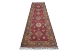 Handknuten Ariana Oriental Ziegler/Kazak rug in beige and brown, 318 x 86 cm, detailed pattern from Orientmattor.
