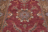 Handknuten Ariana Oriental Ziegler/Kazak rug, 318x86 cm, featuring intricate traditional patterns and rich colors.