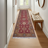 Handwoven Ariana Oriental Ziegler/Kazak rug by Orientmattor, 318 x 86 cm, featuring intricate traditional patterns.