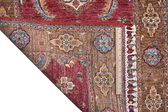 Handwoven Ariana Oriental Ziegler/Kazak rug, 319 x 81 cm, with intricate patterns and rich colors, produced by Orientmattor.