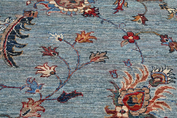 Handknuten Ariana Oriental Ziegler/Kazak rug, 373x87 cm, featuring intricate patterns and rich colors, by Orientmattor.