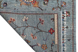 Handwoven Ariana Oriental Ziegler/Kazak rug by Orientmattor, 373 x 87 cm, detailed geometric patterns and rich colors.