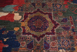 Handwoven contrast Oriental rug, Ziegler/Kazak style, 173x123 cm by Orientmattor featuring intricate geometric patterns.