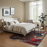 Handknuten Orientmattor contrast Ziegler/Kazak rug, 173 x 123 cm, detailed traditional pattern in natural fibers.