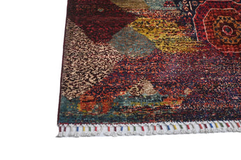 Handknuten Ziegler/Kazak Oriental rug, 191x127 cm, with contrasting patterns and intricate designs, by Orientmattor.