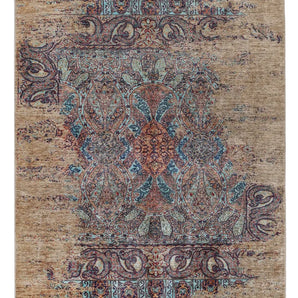 Handwoven Ziegler/Kazak Oriental rug by Orientmattor, 219x174 cm, with intricate contrast patterns on a detailed woven surface.