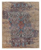 Handwoven Ziegler/Kazak Oriental rug by Orientmattor, 219x174 cm, with intricate contrast patterns on a detailed woven surface.