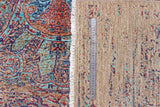 Handwoven Ziegler/Kazak Oriental rug by Orientmattor, 219x174 cm with contrast design, traditional handmade textile.