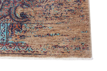 Handwoven Ziegler/Kazak Oriental rug, 219x174 cm, with contrast patterns, from Orientmattor.