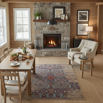 Handwoven Ziegler/Kazak Oriental rug by Orientmattor, 219x174 cm with contrast patterns, showcasing intricate traditional design.