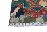 Handwoven Ziegler/Kazak Oriental rug, 290x80 cm, with contrasting patterns, from Orientmattor.
