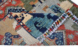 Handknuten Ziegler/Kazak oriental rug, 290 x 80 cm, with contrasting patterns, from Orientmattor.