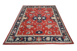 Large handknuten Oriental contrast rug, Ziegler/Kazak style, 295x249 cm by Orientmattor with intricate traditional patterns.