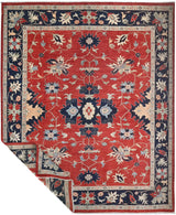 Handknuten Ziegler/Kazak oriental rug, 295x249 cm, with intricate contrast patterns, from Orientmattor.