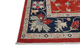 Handknuten Ziegler/Kazak Oriental rug in contrast colors, 295x249 cm, from Orientmattor.