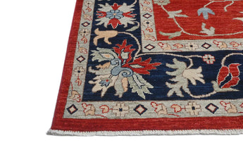 Handknuten Ziegler/Kazak Oriental rug in contrast colors, 295x249 cm, from Orientmattor.