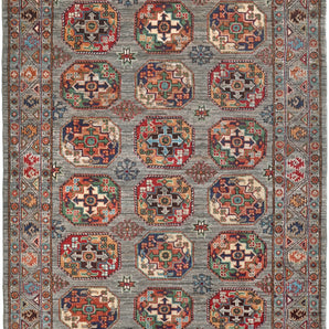 Handwoven Filpa Oriental Ziegler/Kazak rug by Orientmattor, 204 x 148 cm, showcasing intricate traditional patterns.