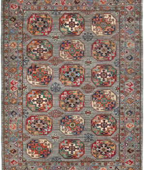 Handwoven Filpa Oriental Ziegler/Kazak rug by Orientmattor, 204 x 148 cm, showcasing intricate traditional patterns.