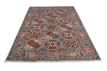 Handwoven Filpa Oriental Ziegler/Kazak rug from Orientmattor, 204 x 148 cm with intricate traditional patterns.