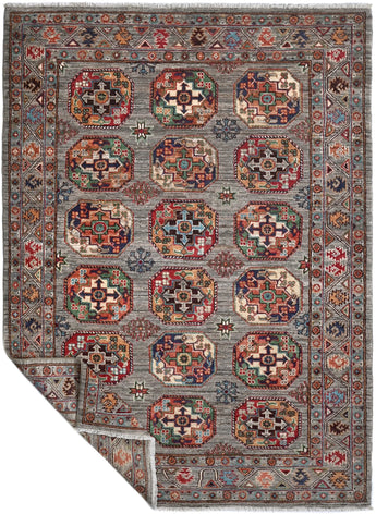 Handwoven Filpa Oriental Ziegler/Kazak rug by Orientmattor, 204x148 cm, featuring intricate traditional patterns.