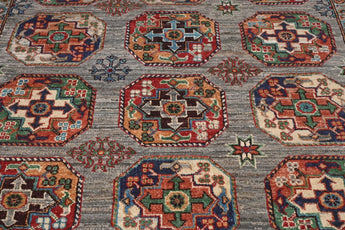 Handwoven Filpa Oriental Ziegler/Kazak rug, 204x148 cm, with traditional geometric patterns from Orientmattor.