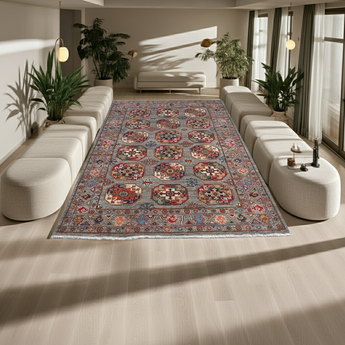 Handwoven Filpa Oriental Ziegler/Kazak rug by Orientmattor, 204x148 cm with intricate traditional patterns.