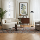 Handwoven Filpa Oriental Ziegler/Kazak rug by Orientmattor, 204x148 cm, detailed traditional geometric patterns.