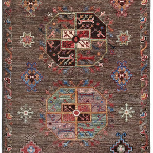 Handknuten Filpa Oriental Ziegler/Kazak rug, 265x85 cm, with intricate patterns and vibrant colors, by Orientmattor.