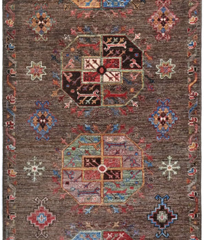 Handknuten Filpa Oriental Ziegler/Kazak rug, 265x85 cm, with intricate patterns and vibrant colors, by Orientmattor.