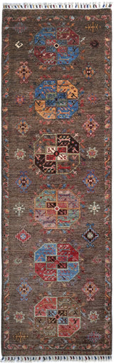 Handknuten Filpa Oriental Ziegler/Kazak rug, 265x85 cm, with intricate patterns and vibrant colors, by Orientmattor.