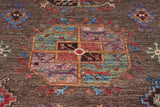 Handknuten Filpa Oriental Ziegler/Kazak rug, 265 x 85 cm, with intricate patterns and warm colors, by Orientmattor.